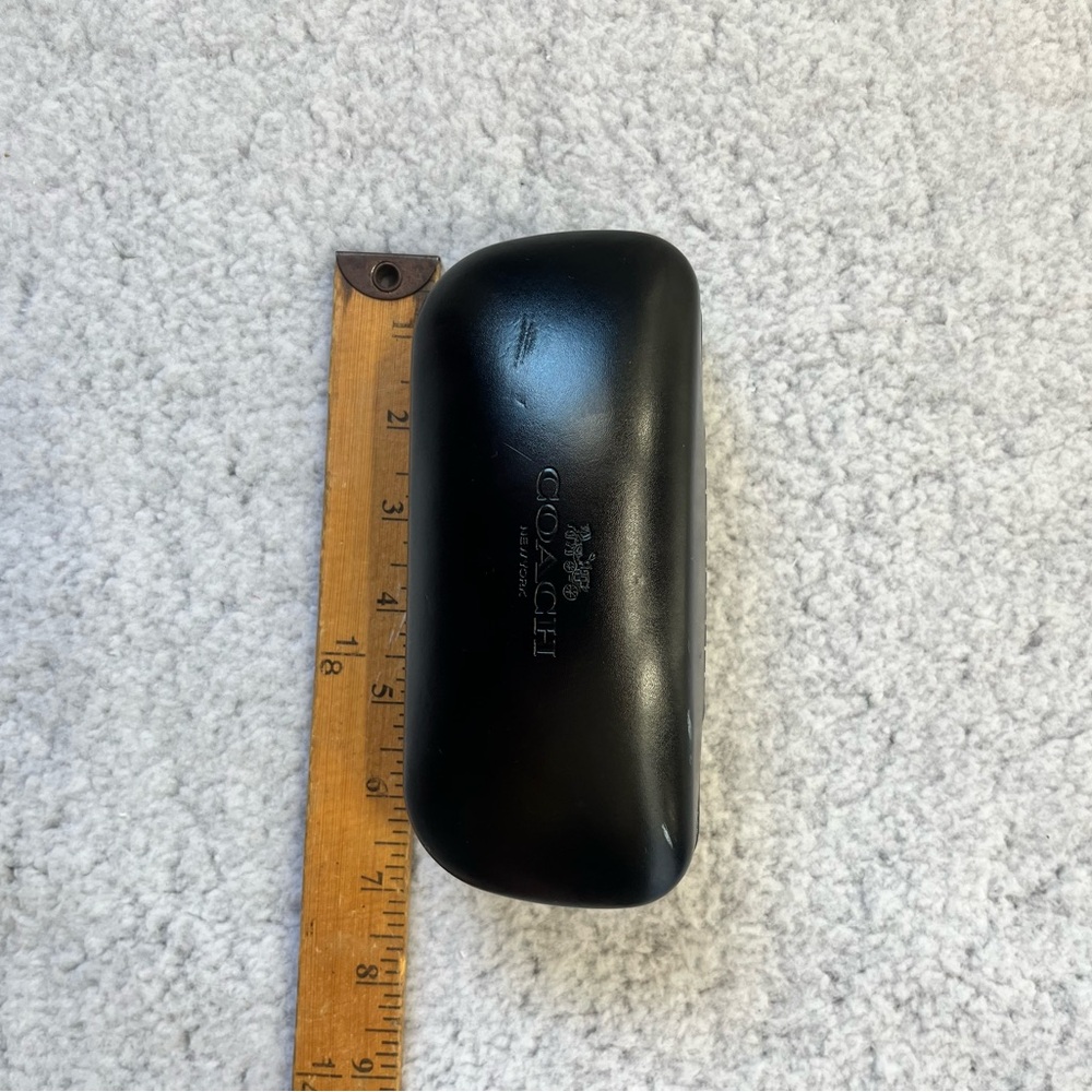 COACH Black Clam Shell Glasses or Sunglasses Case - Picture 10 of 11